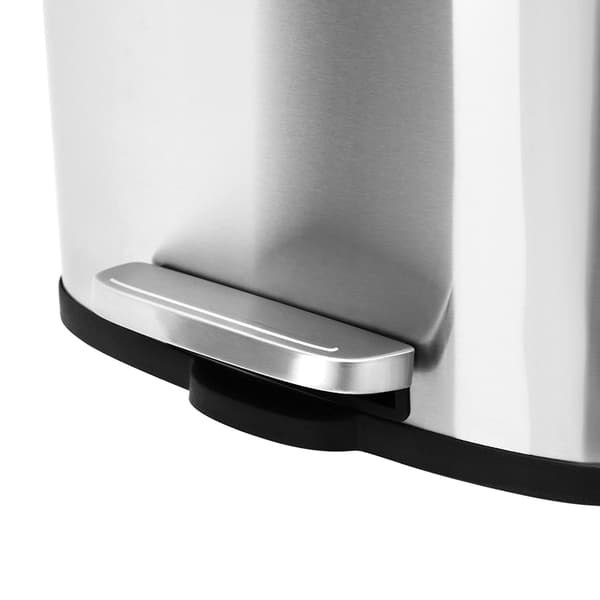 Sølv metal affaldsspand 30 L