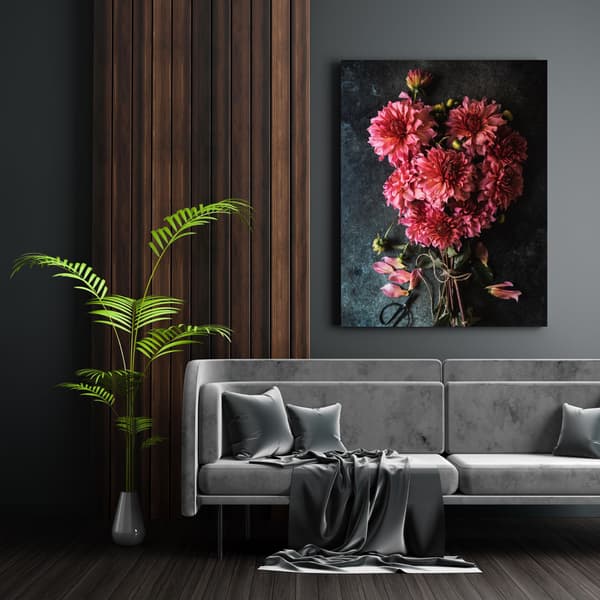 Botany-canvastaulu, Daalia-kimppu, 40x60 cm