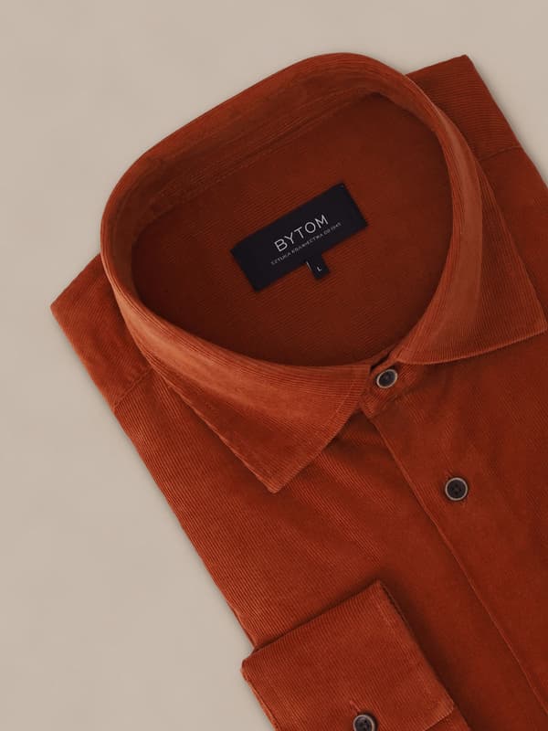 ORANGE SKJORTE MED LANGÆRMET L
