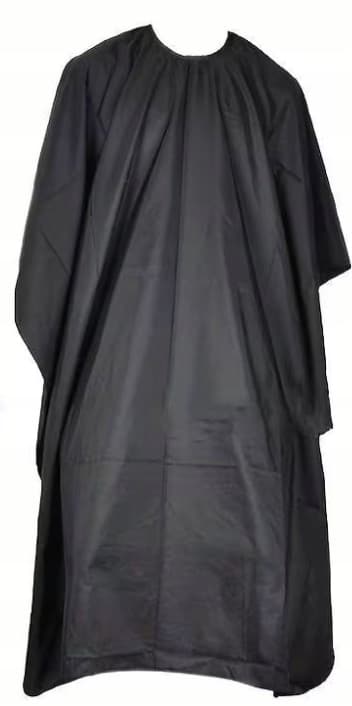 Sort frisørkappe, 140x85 cm, vandtæt