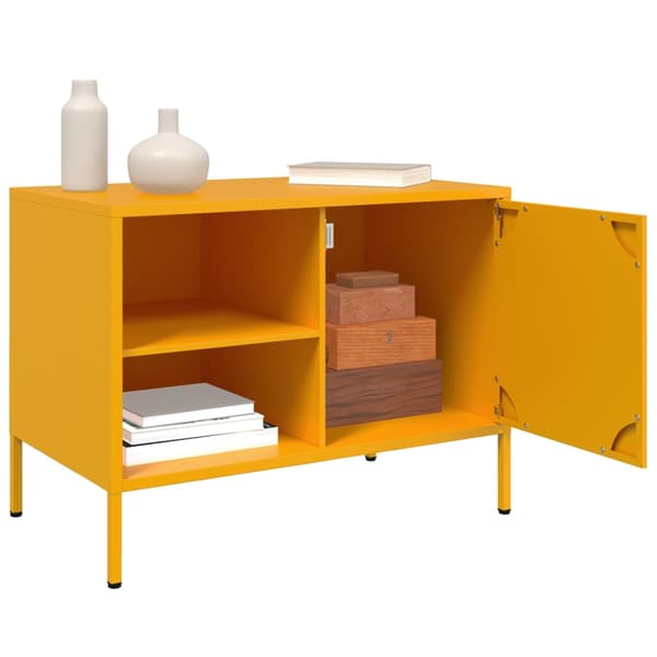 vidaXL TV-stativ, 2 st, senapsgrå, 68x39x50,5 cm, stål