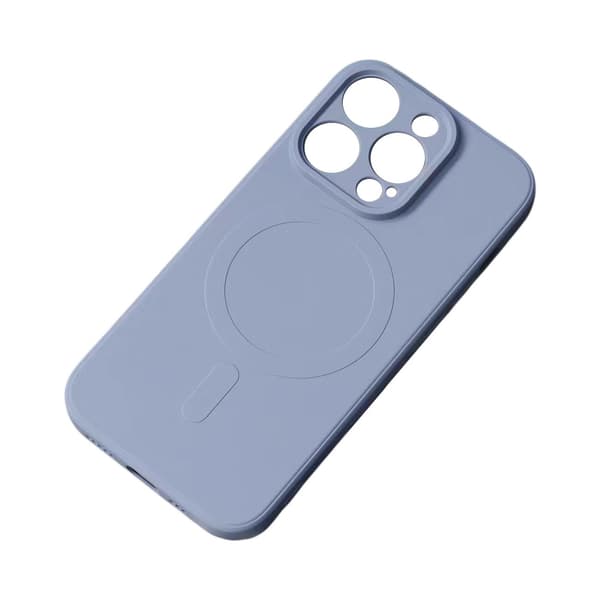 Silikonecover med MagSafe til iPhone 15 Pro Max Silikonecover Grå