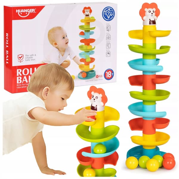 Kugletårn Kuglepyramide Rutsjebane 60 cm Z648