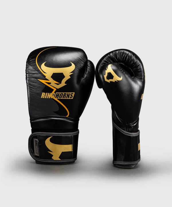 Ringhorns Charger Boksehandsker 12OZ Sort/Guld