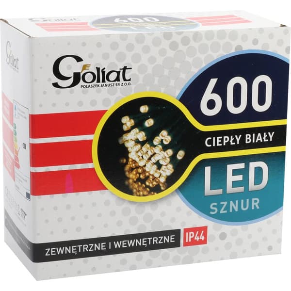 Julgransbelysning för utomhusbruk 600 LED, varmvit, nätdriven, längd 33 m