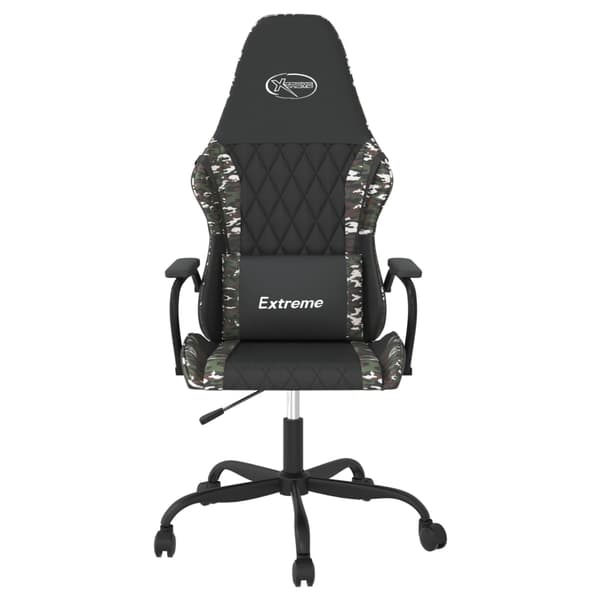 vidaXL gamingstol, sort og camouflage, kunstlæder