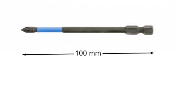 Slagbits PH1 100 mm för skruvmejsel 2 st Hoegert Technik