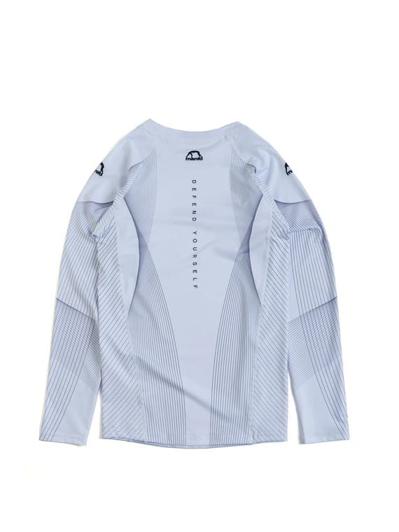 MANTO Herre Langærmet Rashguard FLOW Hvid XL