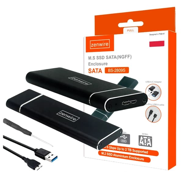 SSD-hölje m.2 USB 3.0 NGFF SA28-2 vol2