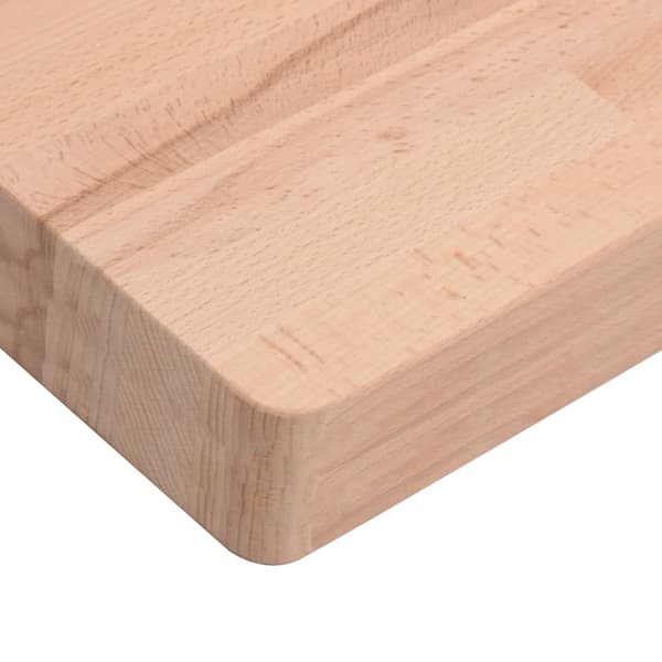 vidaXL Bordsskiva 60x40x4 cm rektangulär massiv bokträ