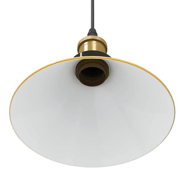vidaXL Höjdjusterbar pendellampa E27 blank gul