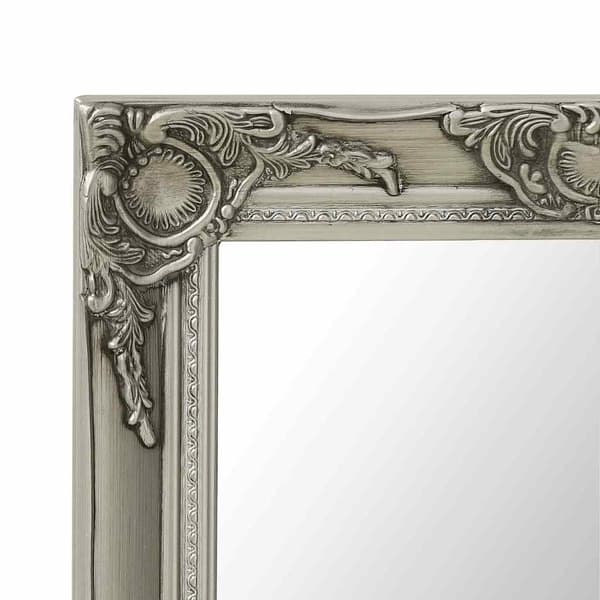 vidaXL Barock väggspegel 50x80 cm silver