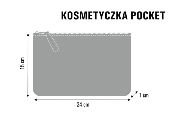 POPPIES Pocket Kosmetiktaske, Antracit