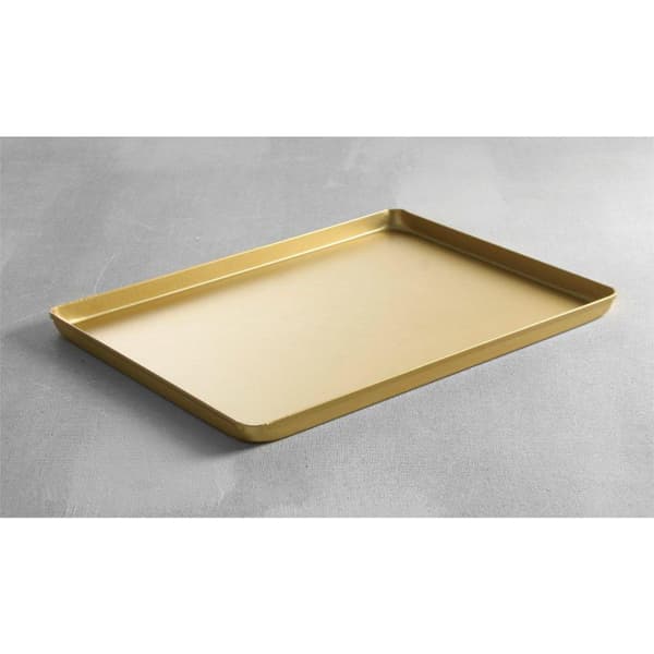 Konfektfad til kager 30x20cm - guld