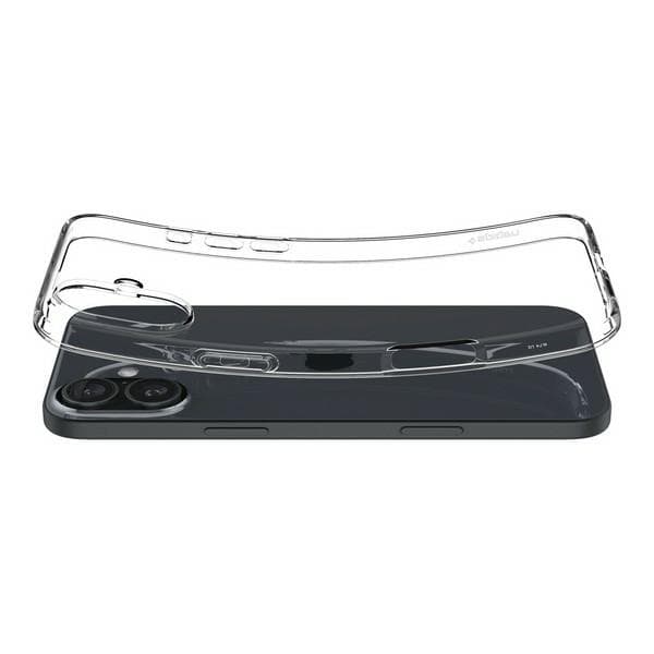 Spigen Liquid Crystal Clear cover til iPhone 16 Plus, gennemsigtig