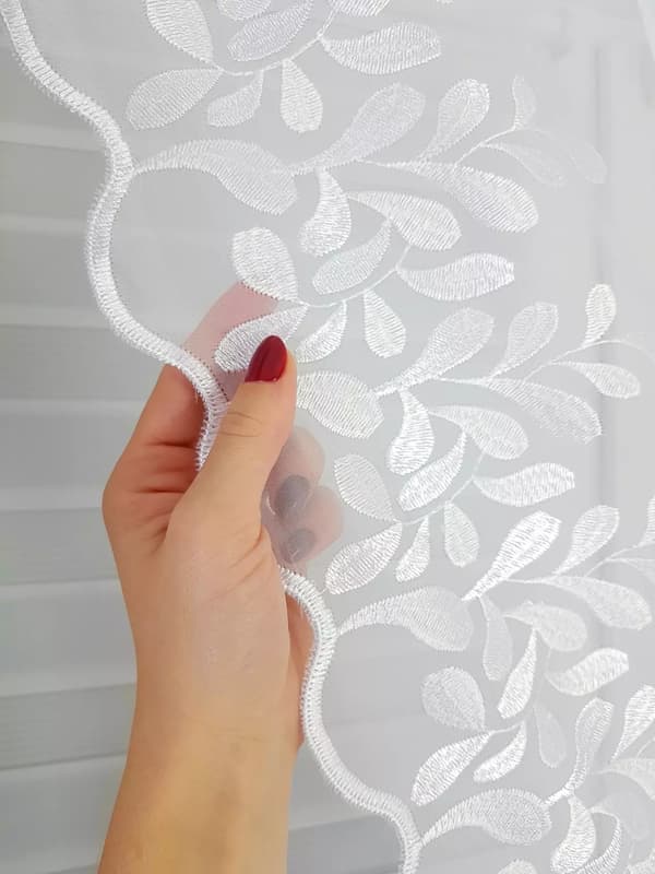 Fönsterpanel med broderi 180 cm