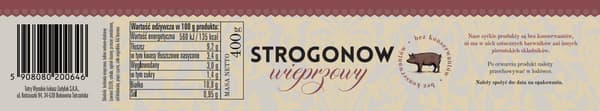 Fläsk Stroganoff 400g - Bukowina Shelter