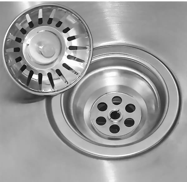 Vaskfilter, vaskpropp och sifon, silver, automatisk
