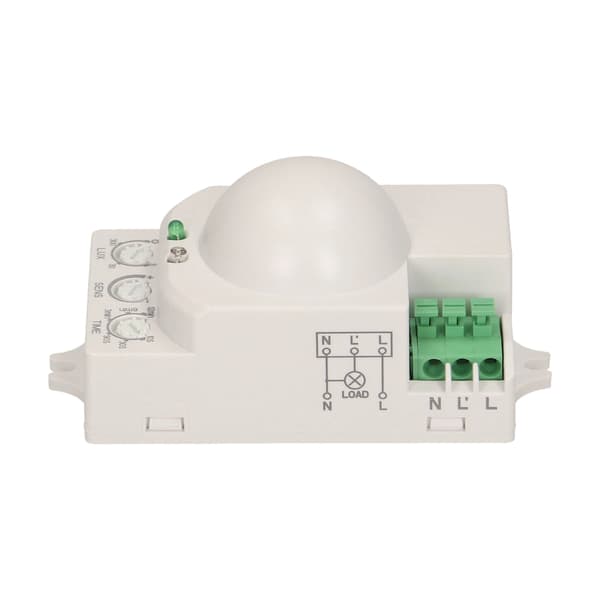 Mikrovågsrörelsesensor Radarsensor 360° IP20 LED 1200W Ytmonterad