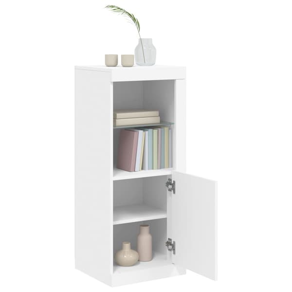 vidaXL LED-skåp vit 41x37x100 cm