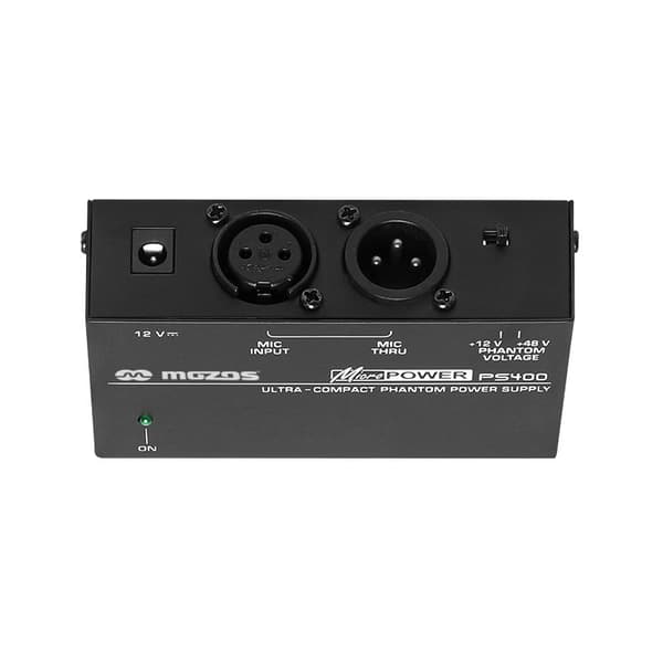 MOZOS PS400 virtalähde phantom 12V / 48V XLR-mikrofoneille