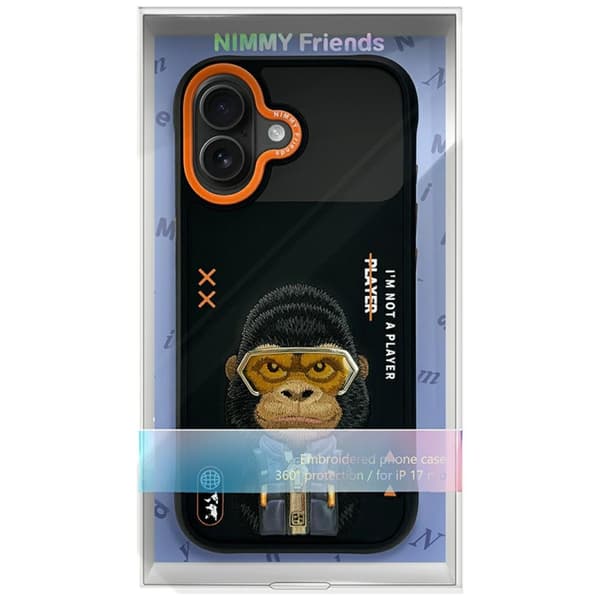 Nimmy Cool&Cute 2.0 Gorilla-cover til iPhone 17, sort