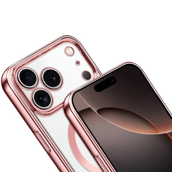iPhone 17 Pro Max -kotelo, Electro MagSafe, pinkki + nauha
