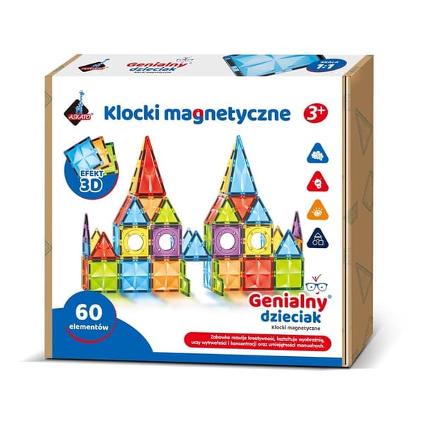 Magnetiske blokke 60 stk.