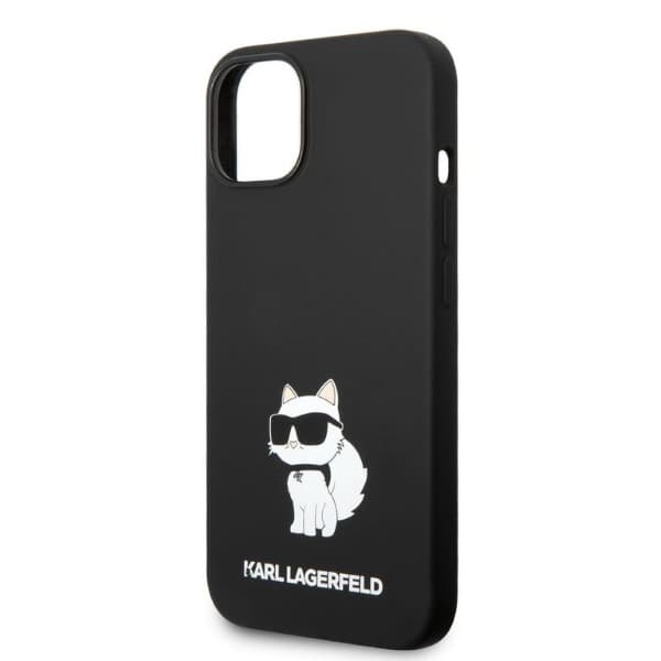 Karl Lagerfeld Silikone Choupette-etui til iPhone 14 Plus, Sort