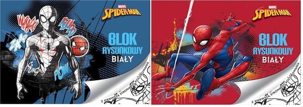 Spider-Man A4/20K vitt ritblock