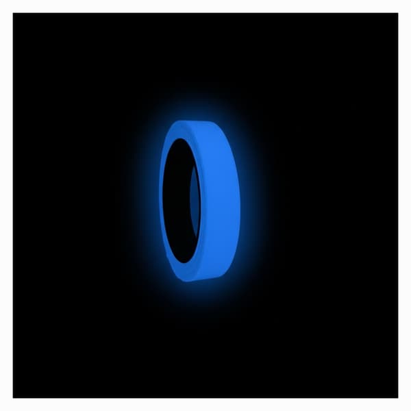 Fluorescerende tape 20 mm x 10 m blå