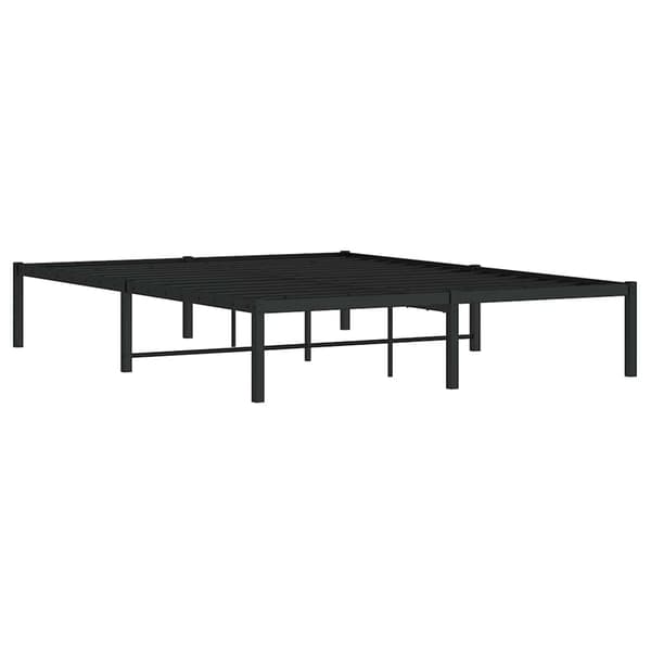 vidaXL metalsengestel sort 140x200 cm