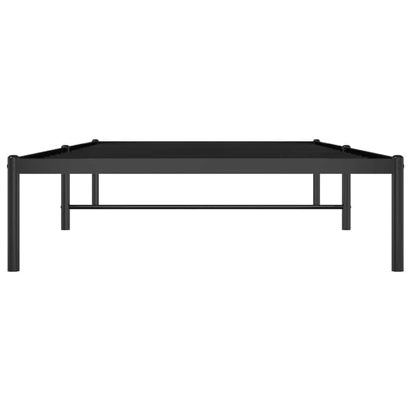 vidaXL metalsengestel sort 100x200 cm