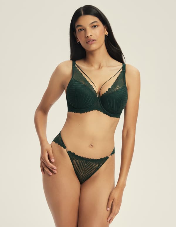 Onika Esotiq Push-up-bh | Mörkgrön 65D