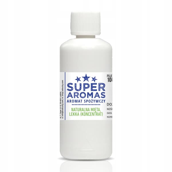Super aromas Natural Light Mint -ruoka-aromi (tiiviste) 100 ml