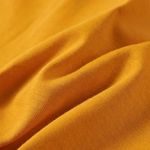 Børne langærmet T-shirt, okker, 128