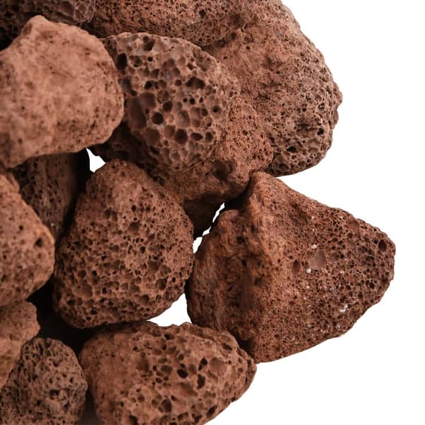 vidaXL Vulkansten, 25 kg, Röd, 3-5 mm