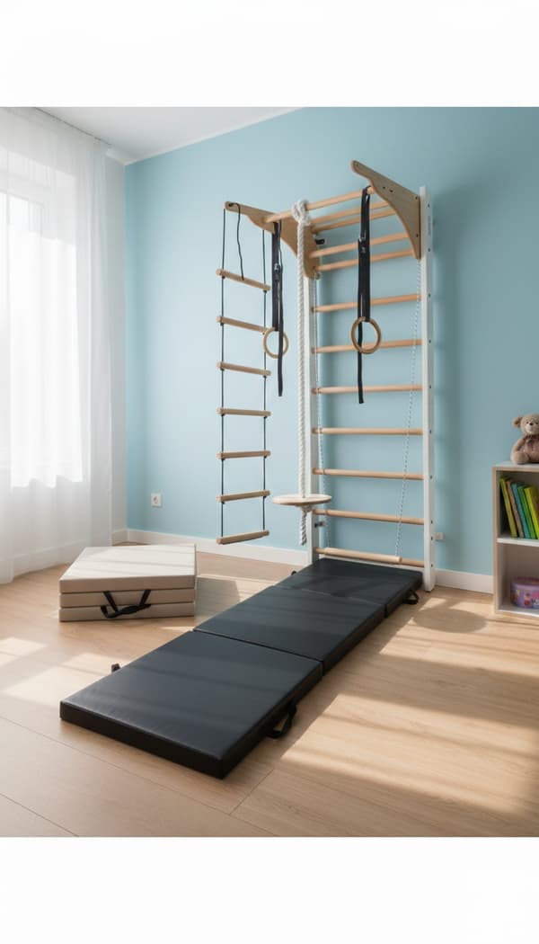 Gymnastikmåtte, måtte - 180x60x6 sort - muvv