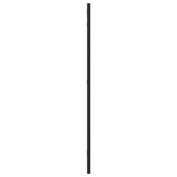 vidaXL Väggspegel, svart, 30x80 cm, rektangulär, järn