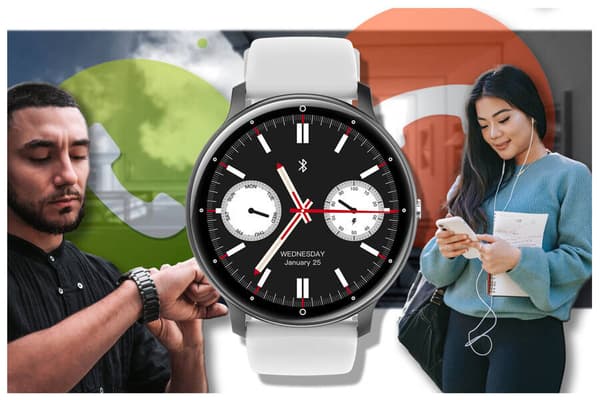 Älykello unisex GRAVITY GT1-4 PRO - Bluetooth-puhelut, lisänauha (sg027d)