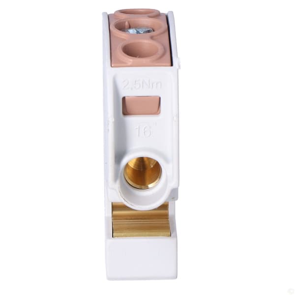 Isoleret skinneterminal SBB 16 86105 simblock, brun