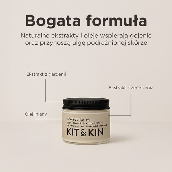 Fugtgivende brystvortebalsam til mødre, lindrende 50 ml KIT&KIN