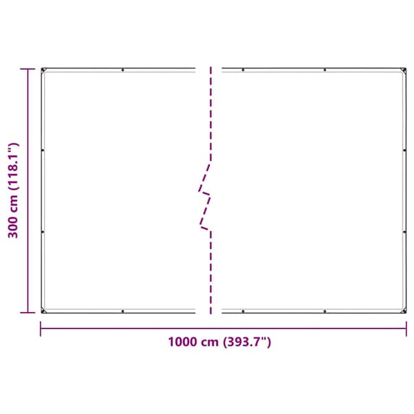 vidaXL Kasvisuoja verkolla 3x10 m PVC