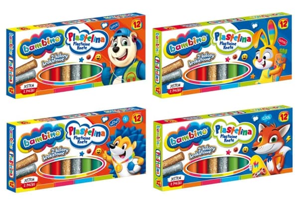 Modellervoks 12 farver BAMBINO
