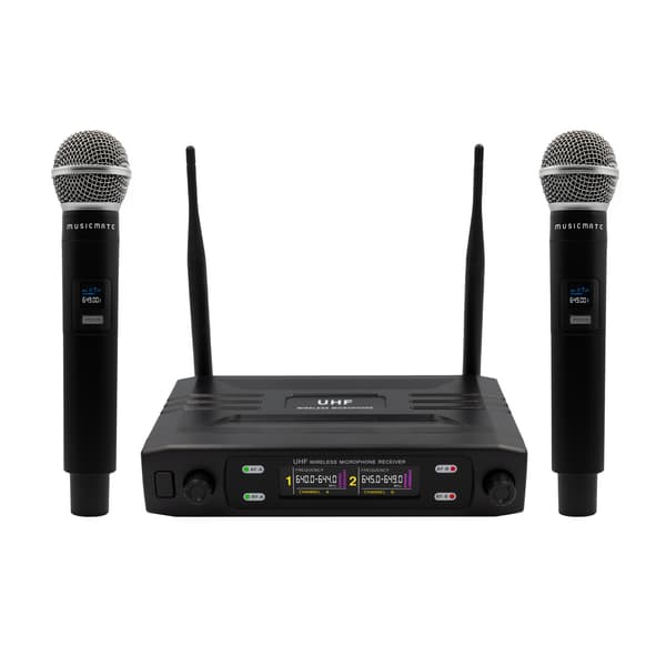 MusicMate MM-500 VocalPro Duo trådløst mikrofonsæt