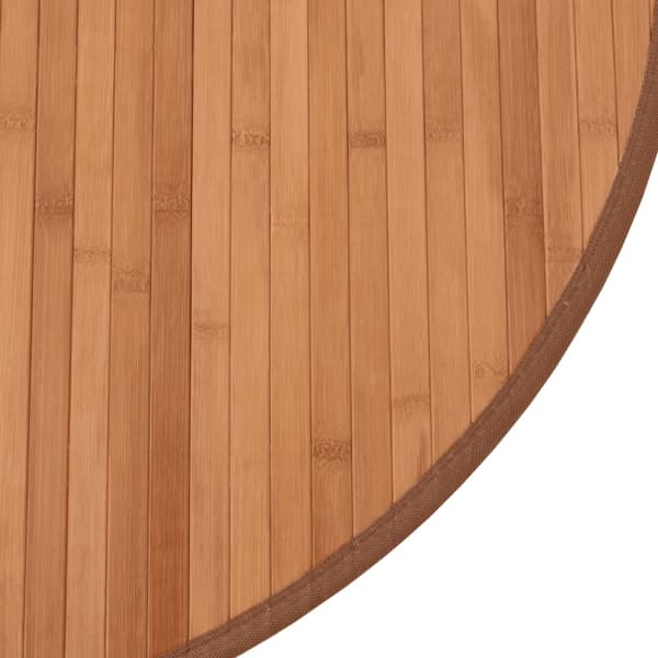 vidaXL Pyöreä matto, Luonnonvärinen, 60 cm, Bambu
