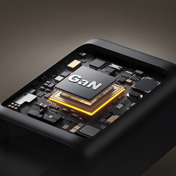 45W GaN vægoplader til Samsung Ultra - Sort