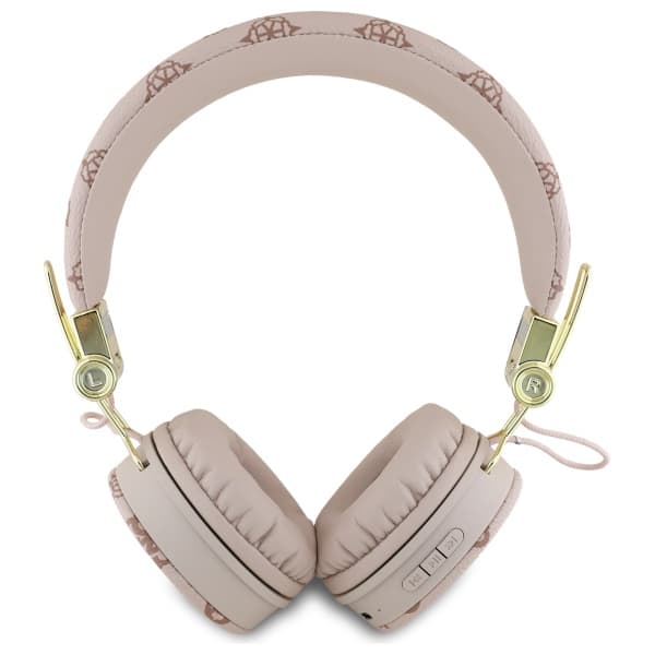 Guess Peony Script pyöreät Bluetooth ENC -korvakuulokkeet, ruskeat