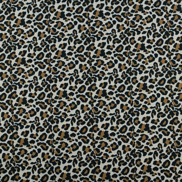 Silkestof leopard beige brun