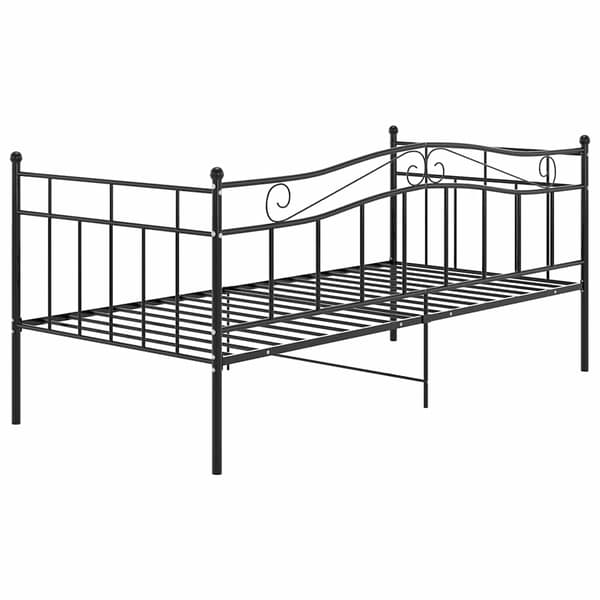 vidaXL sofastel sort metal 90x200 cm
